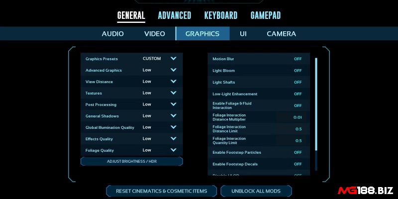 Tùy chỉnh thiết lập đồ họa là cách đơn giản để cải thiện hiệu suất khi chơi game ARK.