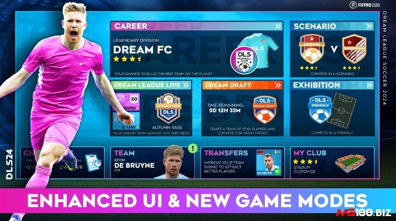 Dream League Soccer cho phép người chơi toàn quyền tùy chỉnh và phát triển đội bóng riêng.