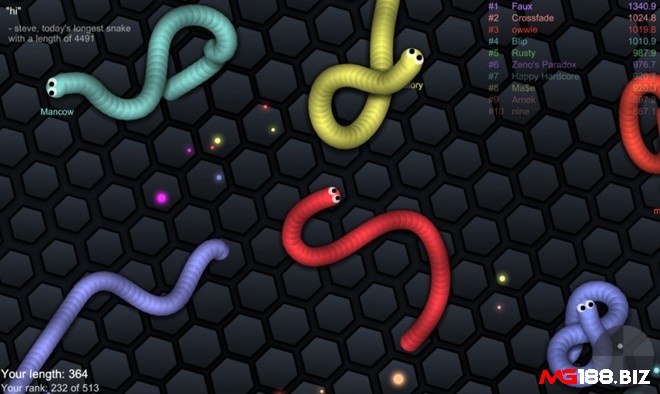 Slither.io – phiên bản Snake cổ điển cho Android