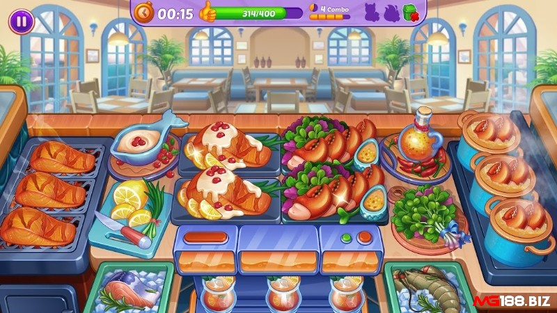 Cooking Crush giúp bạn vừa chơi game vừa khám phá thế giới ẩm thực