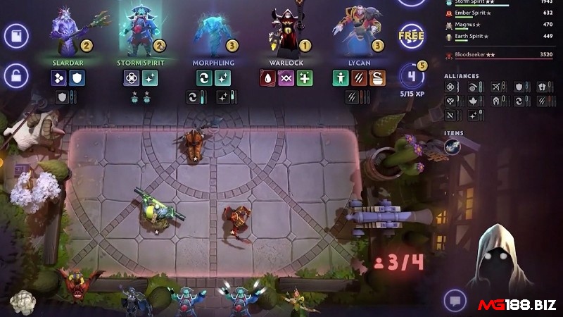 Dota Underlords – game chiến thuật 8x8 với cơ chế đặt tướng, nâng cấp sao và phối hợp kỹ năng chiến đấu