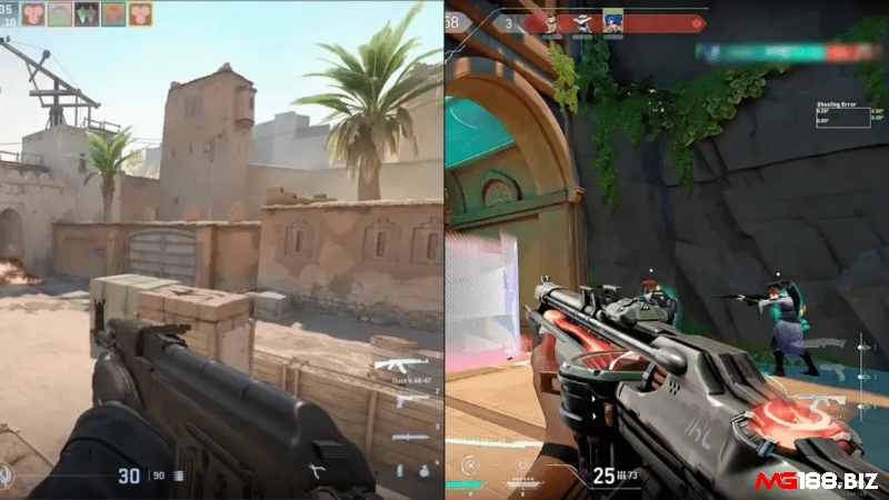 Valorant và CS:GO/CS2 – hai đại diện hàng đầu và là top game được chơi nhiều nhất của thể loại FPS tại Việt Nam.