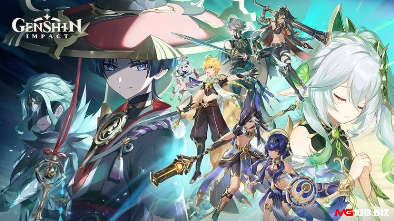 Genshin Impact trò chơi nhập vai hành động thế giới mở với đồ họa anime