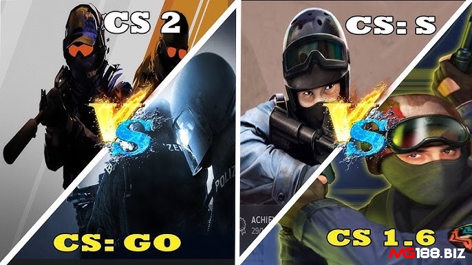 Counter-Strike 1.6 và CS:GO nổi bật với lối chơi đối kháng căng thẳng, kỹ năng cao và chiến thuật đồng đội điển hình