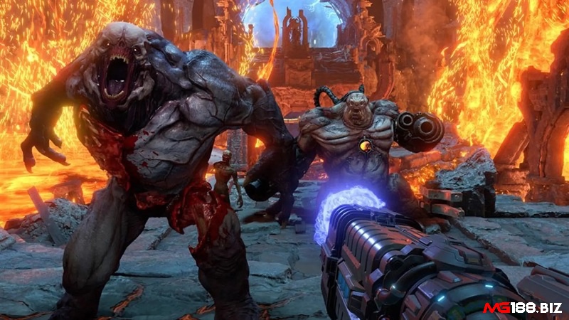 Cơ chế chiến đấu trung tâm trong game DOOM Eternal giúp định hình cách người chơi tương tác với môi trường và kẻ thù.