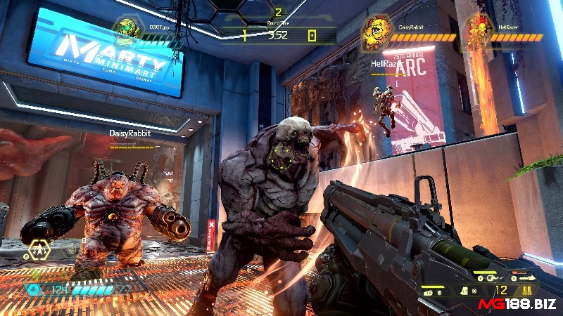 Âm nhạc và hiệu ứng âm thanh trong game DOOM Eternal là nhân tố xúc tác quan trọng cho nhịp độ và cảm xúc chiến đấu.