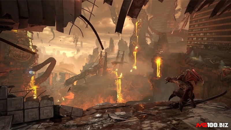 Phần cốt truyện được giới thiệu như trục xương sống kết nối toàn bộ trải nghiệm hành động và thế giới quan của trò chơi.