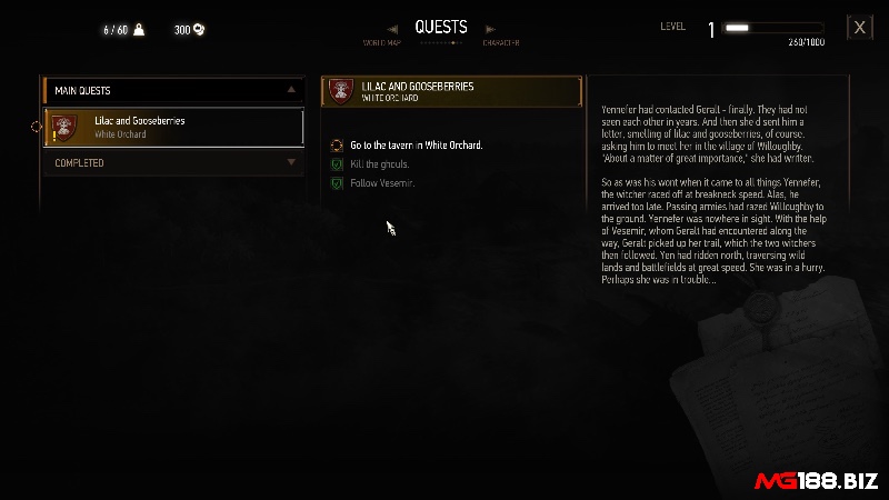 Những nhiệm vụ phụ có chiều sâu như câu chuyện Nam Tước Đẫm Máu cho thấy chất lượng kể chuyện đặc trưng của game The Witcher 3: Wild Hunt.