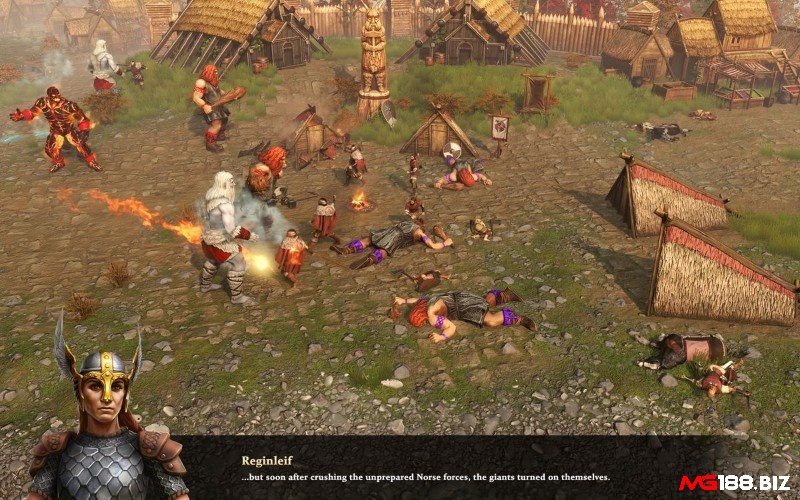 Một vòng sáng lớn lan trên mặt đất, các đơn vị địch bị đẩy lùi khi đội hình của bạn dồn lên