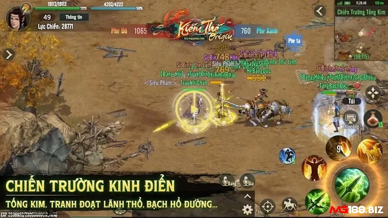 game kiếm hiệp mobile nhiều người chơi nhất với bang hội và chiến trường đông vui