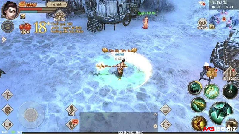 ân Thiên Long Mobile với môn phái Kim Dung và hoạt động PK liên server