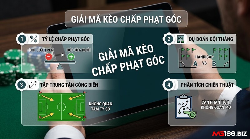 Giải mã kèo chấp phạt góc: tỷ lệ chấp đội cửa trên/dưới, dự đoán đội thắng, tập trung tấn công biên, phân tích chiến thuật