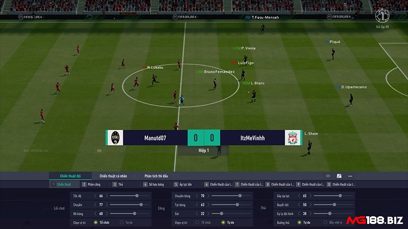 Game đá bóng 11 người online tạo chiều sâu nhờ sự liên kết giữa ba tuyến và không gian thi đấu rộng