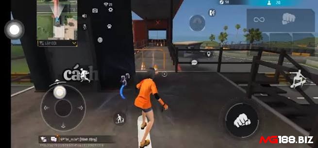 Xoay bo đúng hướng giúp người chơi Free Fire giảm nguy cơ bị nhiều phía tấn công