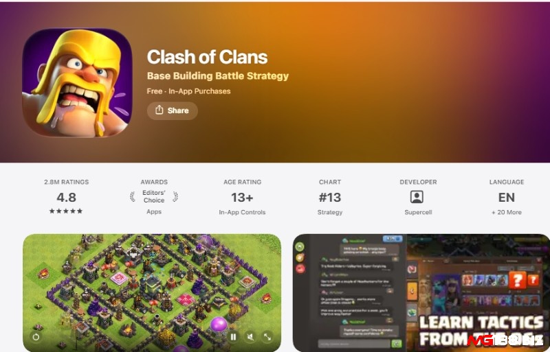 Tải Clash of Clans miễn phí trên App Store